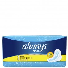 Always - Maxi Pads Regular Wings (10s)