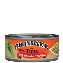 Brunswick - Tuna Flaked w Veg & Jalapeno  (142g)