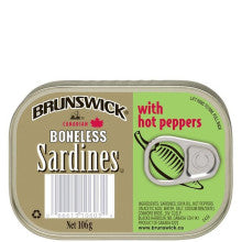 Brunswick Sardines - Boneless With Hot Pepper (106g)