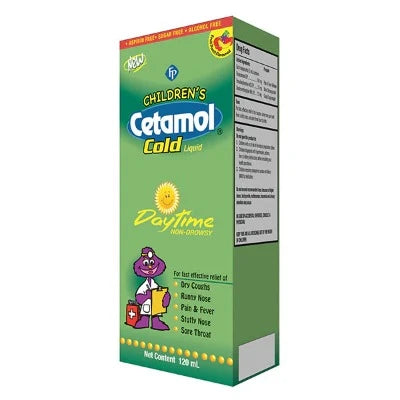 Cetamol - Child Cold Liquid Daytime (120ML)