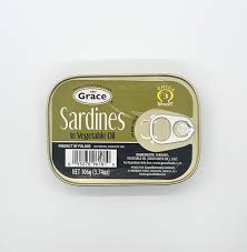 Grace - Sardines in Vegetable Oil (106G / 3.7oz)