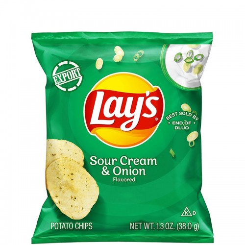 Lay's - Sour Cream & Onion Potato Chips (38G)