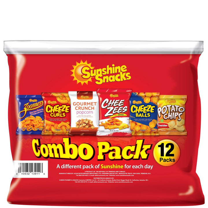 Sunshine Snacks -  Combo Pack (12 counts)